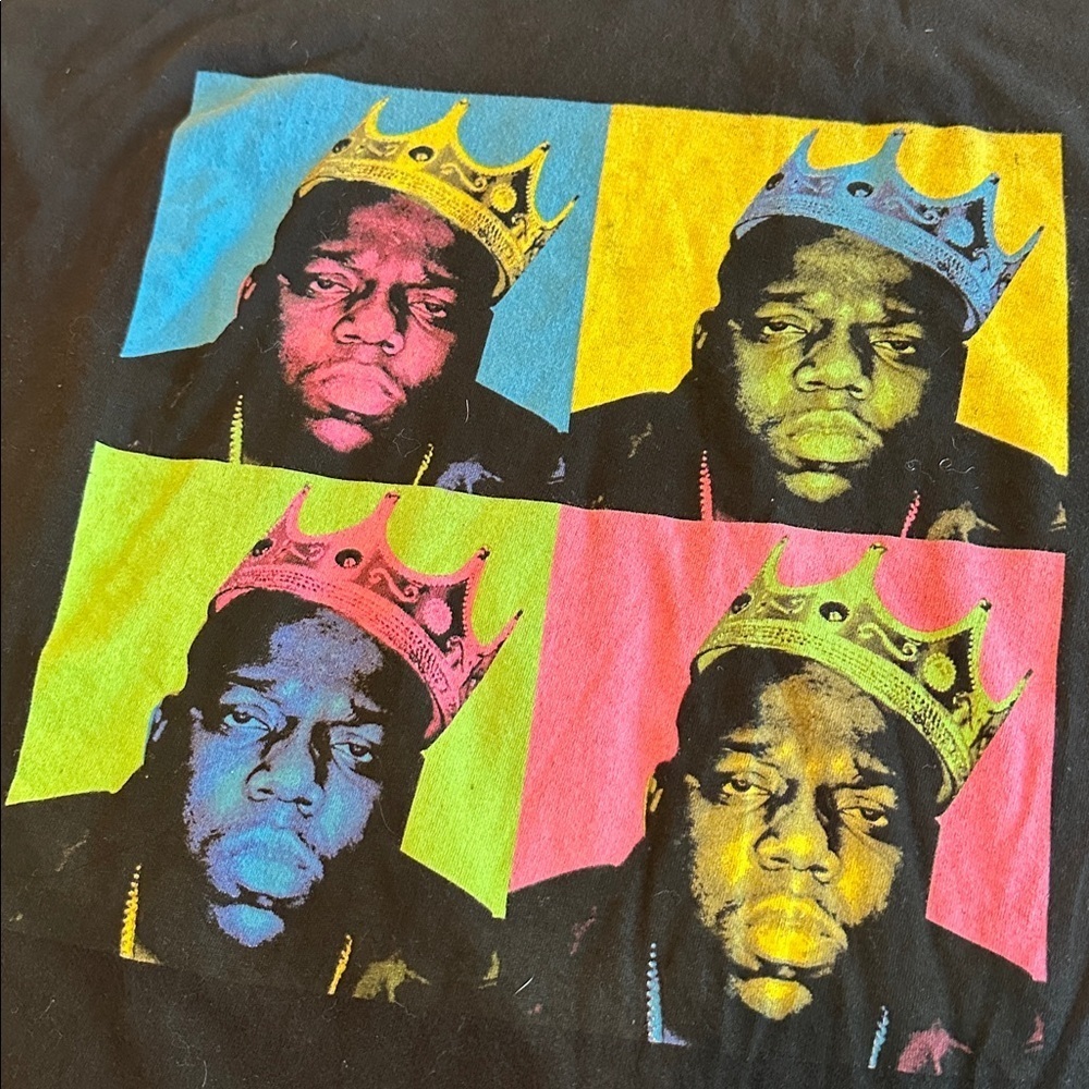 Ice Cube & The Notorious B.I.G. Graphic Tee Lot XL Y2K Rap Streetwear 2PC Shirt - Picture 6 of 7